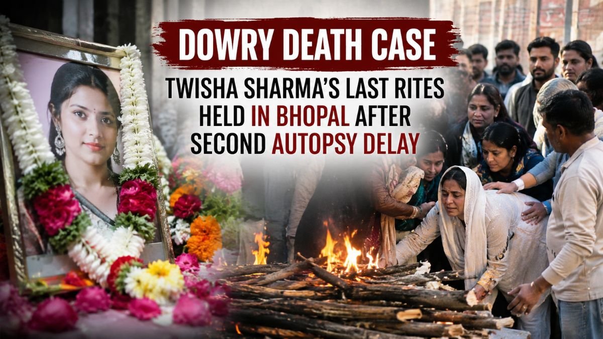Dowry Death Case: Twisha Sharma’s Last Rites Held In Bhopal After Second Autopsy Delay