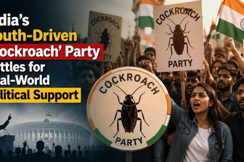 India’s Youth-Driven ‘Cockroach’ Party Battles for Real-World Political Support