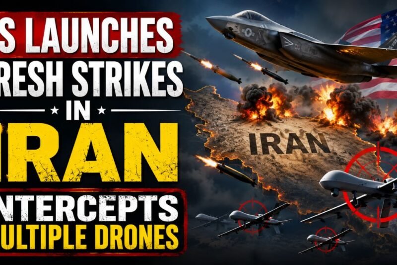 US Launches Fresh Strikes in Iran, Intercepts Multiple Drones