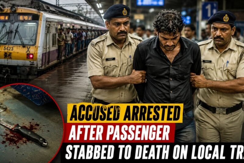 Accused Arrested After Passenger Stabbed to Death on Local Train