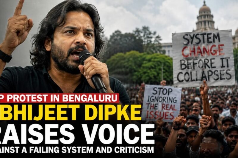 CJP Protest in Bengaluru: Abhijeet Dipke Raises Voice Against a Failing System and Criticism