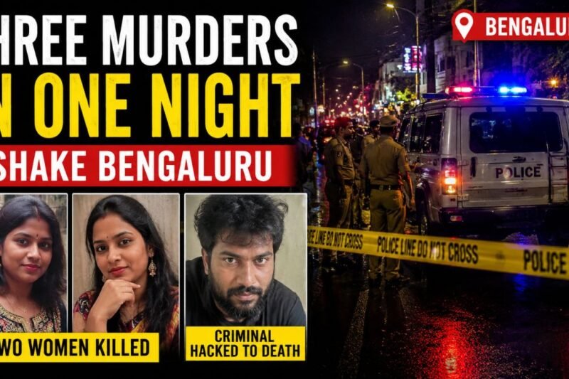 Three Murders in One Night Shake Bengaluru: Two Women Killed, Criminal Hacked to Death