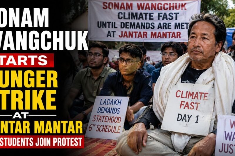 Sonam Wangchuk Starts Hunger Strike at Jantar Mantar, Six Students Join Protest